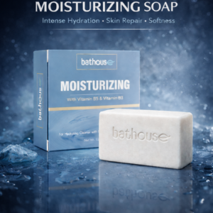 Premium Bathouse moisturizing soap with vitamin B5 and B3 for skin repair and softness